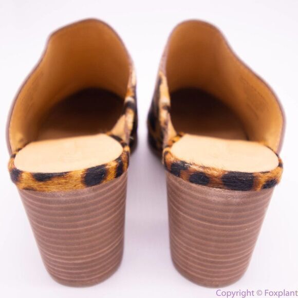 NEW Madewell The Harper Mule in Leopard Calf Hair, size 10 - Picture 5 of 12